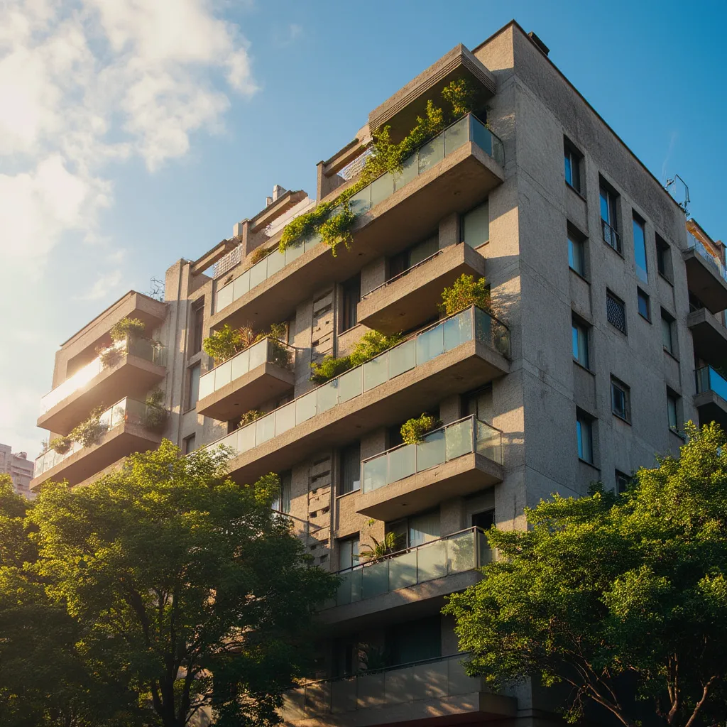 Edificio moderno en Buenos Aires como ejemplo de inversión