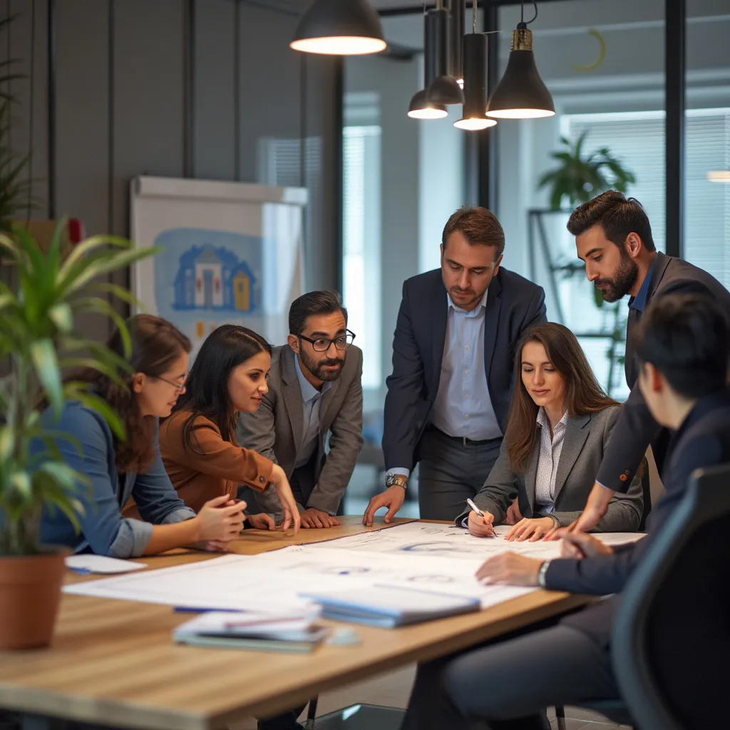 Equipo discutiendo planes de inversión en Argentina